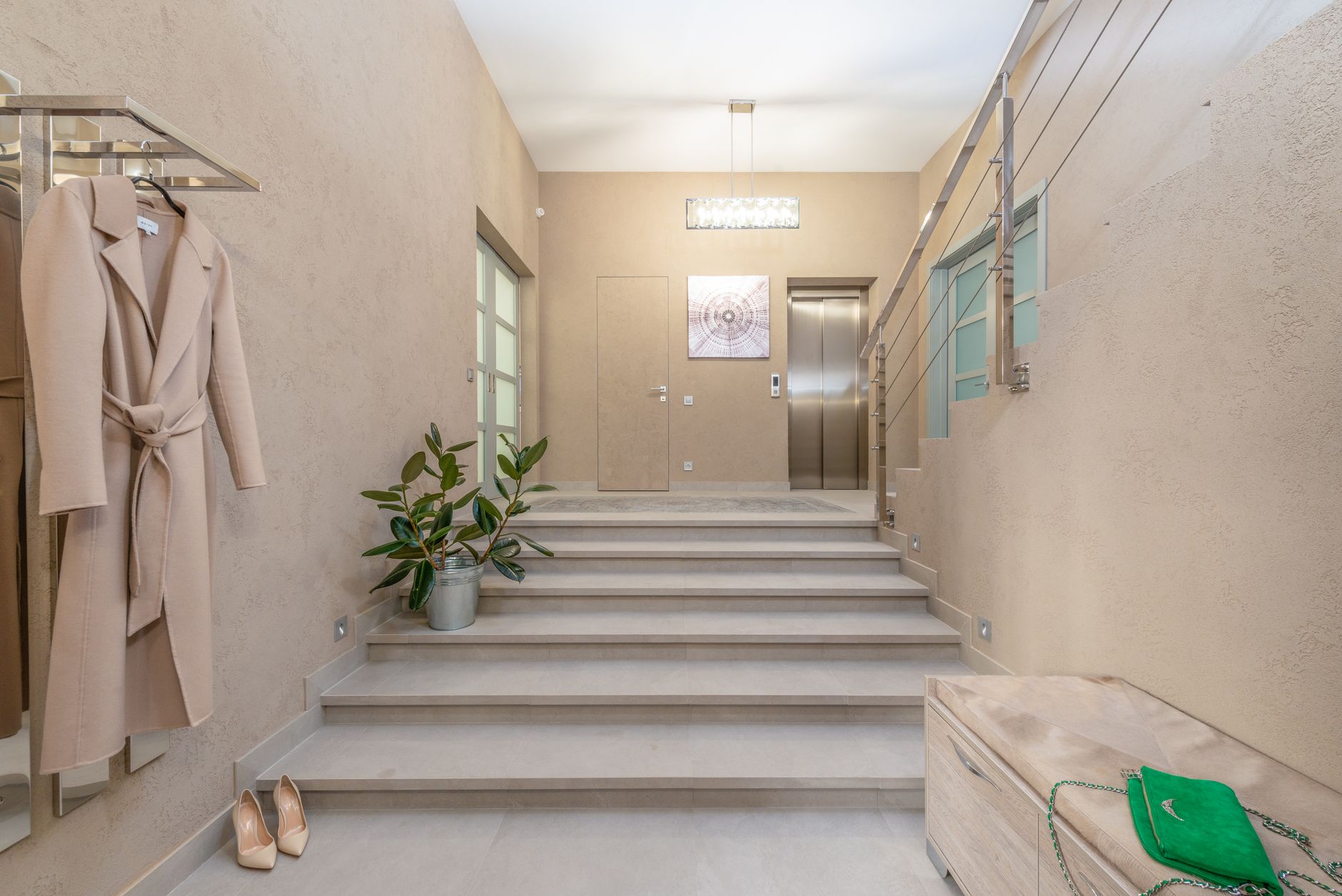 What an Ordinary Japanese Home Is Like — small Japanese apartment entrance with raised floor shoe area and narrow hallway